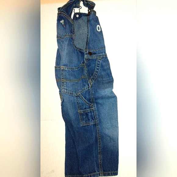 ☆Like New☆OSH KOSH B'GOSH Adorable Toddler Denim Cargo Overalls☆24mo - Picture 14 of 16